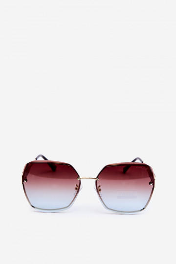 Des lunettes de soleil FémininCienioÀanymi Szkiełkami UV400 marron 2