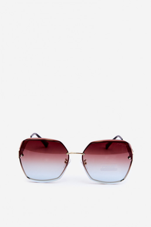 Des lunettes de soleil FémininCienioÀanymi Szkiełkami UV400 marron