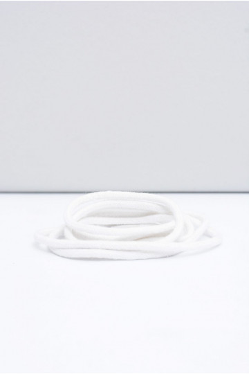 Corbby couleur blanche Lacets ronds