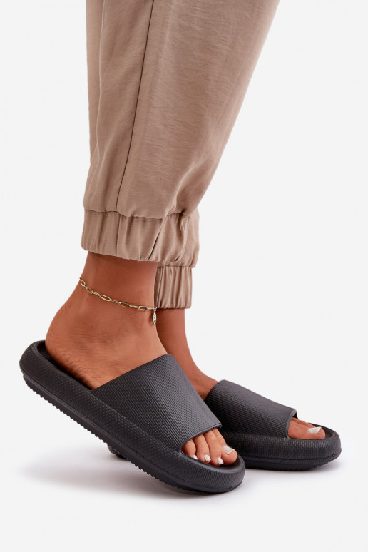 Feminin Leichte Hausschuhe aus Schaumstoff Auf dicker Sohle schZuarze Farbe Querceria