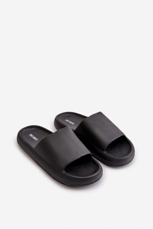 Féminin Chaussons légers en mousse Sur une semelle épaisse couleur noire Querceria