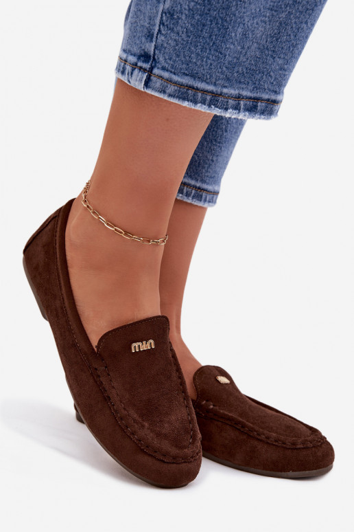 mocassins pour femmesPetitm couleur doréem Detalem CzekoladoÀe Sarivelle