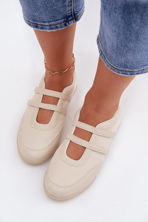 Sportieve stijl Ballerinas Dames Met Strepen beige Farvessa