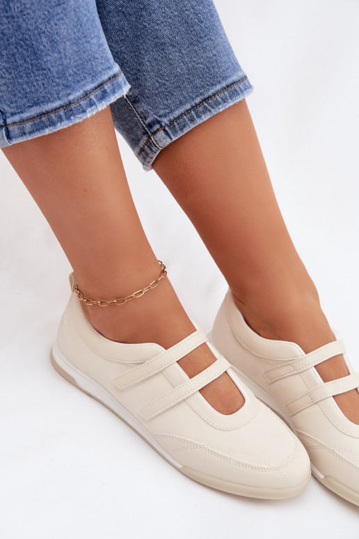 Sportieve stijl Ballerinas Dames Met Strepen beige Farvessa