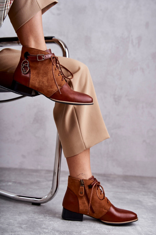 Dameslaarzen Schoenen Het heeftciejka 5743A-29 bruine kleur