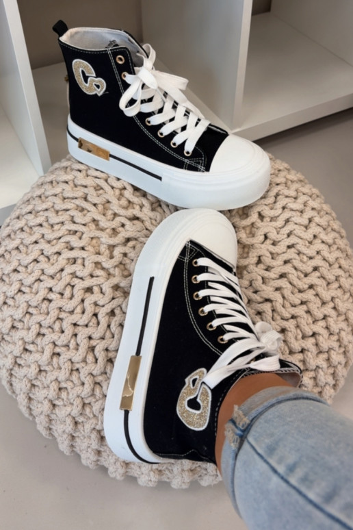 Schwarze Meloria Plattform Sandalen