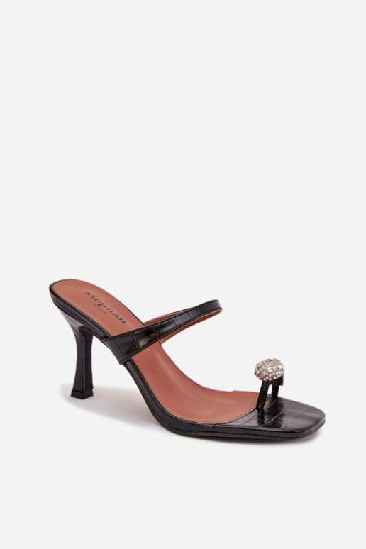 Damespantoffels met dunne hakken Met sierlijk Detalem zInart Lorissa