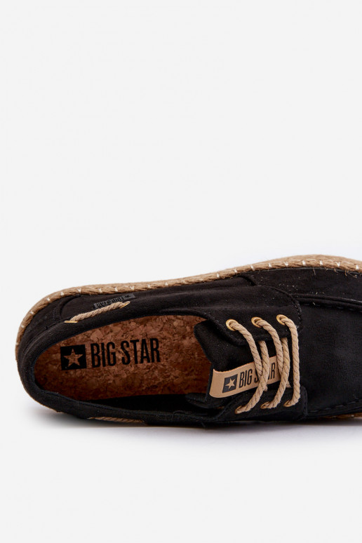 espadrilles Het heeftnnen met veters Big Star NN174051 zInart