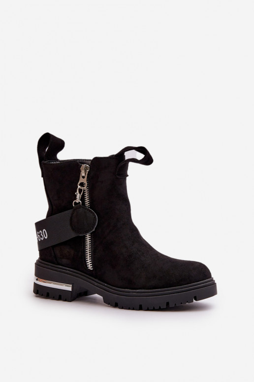 sich Zuarm laufen Damenstiefel mit Reißverschlüssen schZuarze Farbe Calvaro