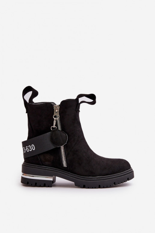 réchauffer Bottes pour femmes avec fermetures éclair couleur noire Calvaro