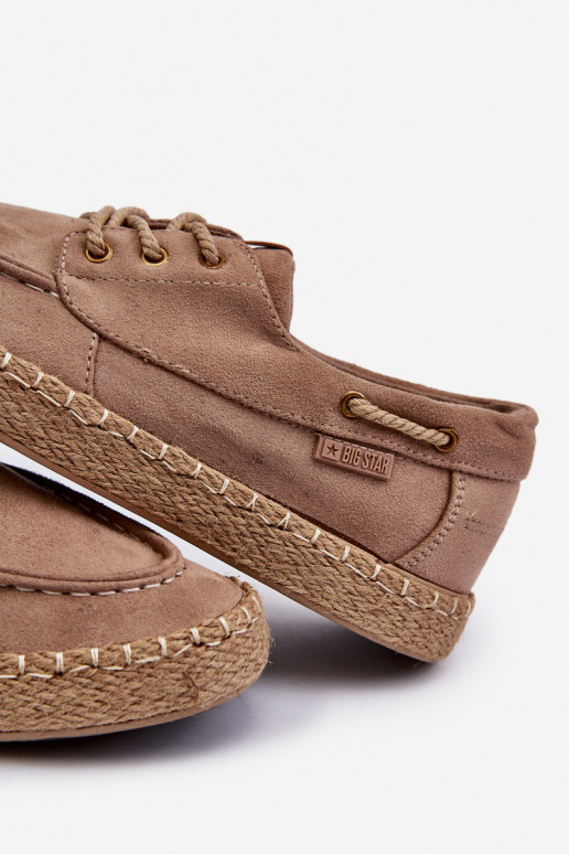 espadrilles Het heeftnnen met veters Big Star NN174054 beige