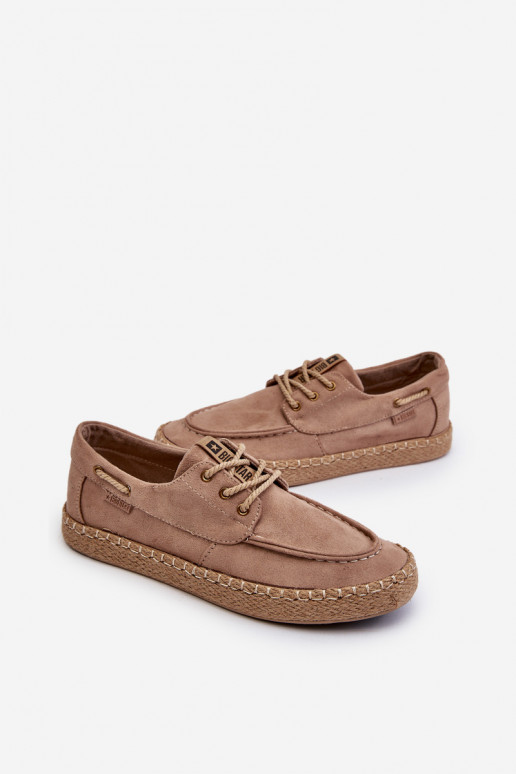 Espadrilles Männlich mit Schnürsenkeln Big Star NN174054 Beige