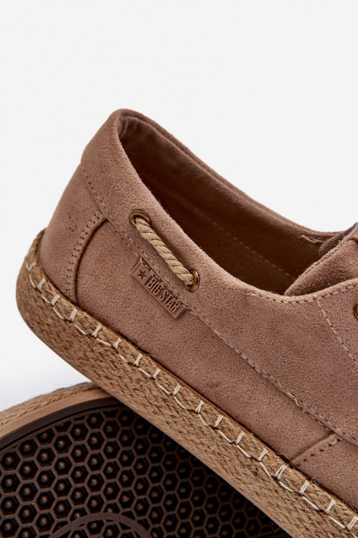 espadrilles Mâle avec des lacets Big Star NN174054 beige