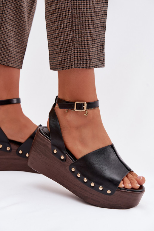 Dames sandalen Op de INig Ze gouden kleurmi Studs zInart Galorina