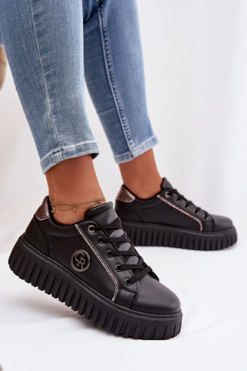Sneakers model schoenen Dames met platform Met sierlijk Detalem zInart Iselora