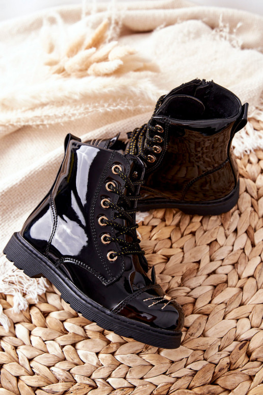 réchauffer Bottines de travail avec fermetures éclair couleur noire Mousie