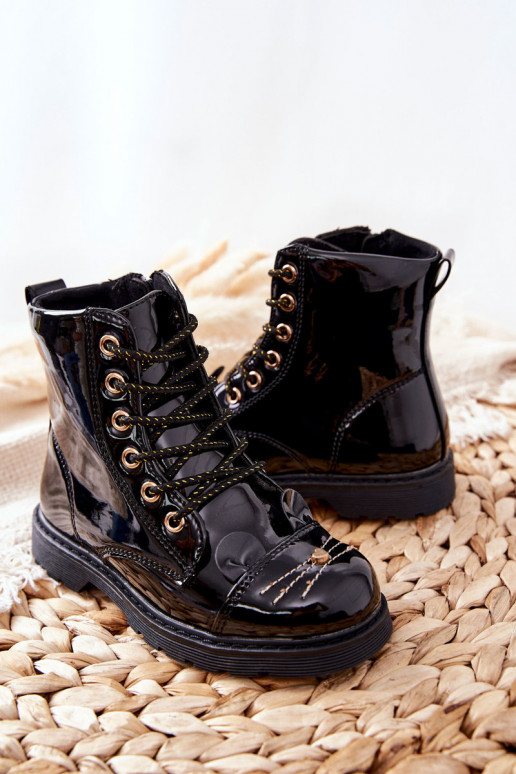 sich Zuarm laufen Arbeitsstiefeletten mit Reißverschlüssen schZuarze Farbe Mousie