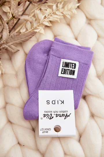 Kindisch Glatt SockenErmöglichtszyZuką Violette Farbe 2