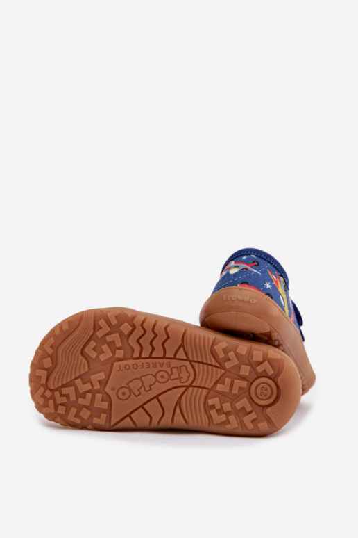 Chaussons Puéril Barefoot Statki Kosmiczne Froddo Canvas G1700440-5 couleur bleue