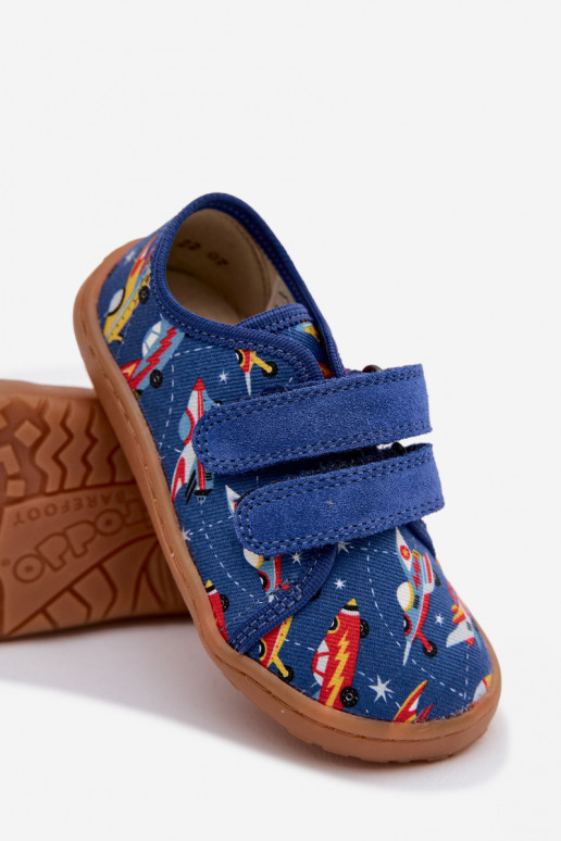 Chaussons Puéril Barefoot Statki Kosmiczne Froddo Canvas G1700440-5 couleur bleue