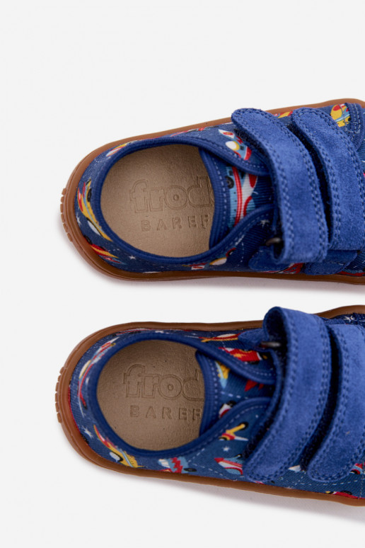 Slippers Kinderen Barefoot Statki Kosmiczne Froddo Canvas G1700440-5 blauIn
