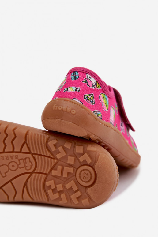 Chaussons Puéril Barefoot Froddo Canvas G1700440-10 couleur rose