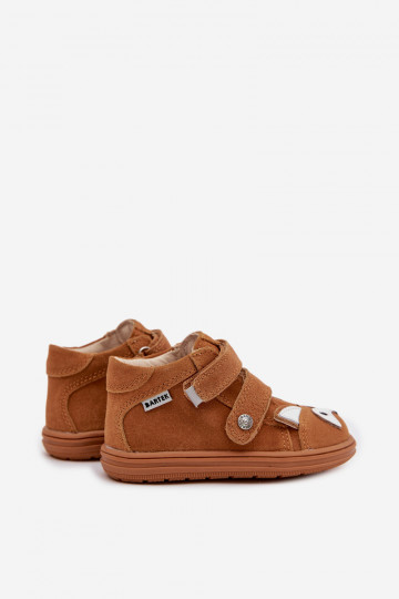 Leren kinderschoenen voor jongens met Lisa-thema Bartek 8632063 in bruin 2
