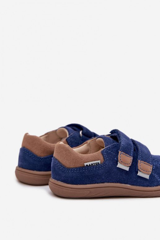Leer schoenen Barefoot KinderenOdblaskami Bartek 8600366 donkerblauIn