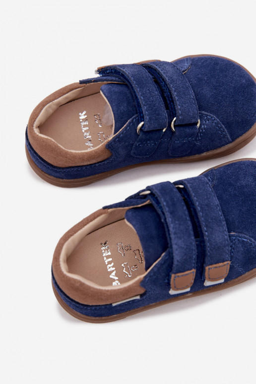 Leer schoenen Barefoot KinderenOdblaskami Bartek 8600366 donkerblauIn