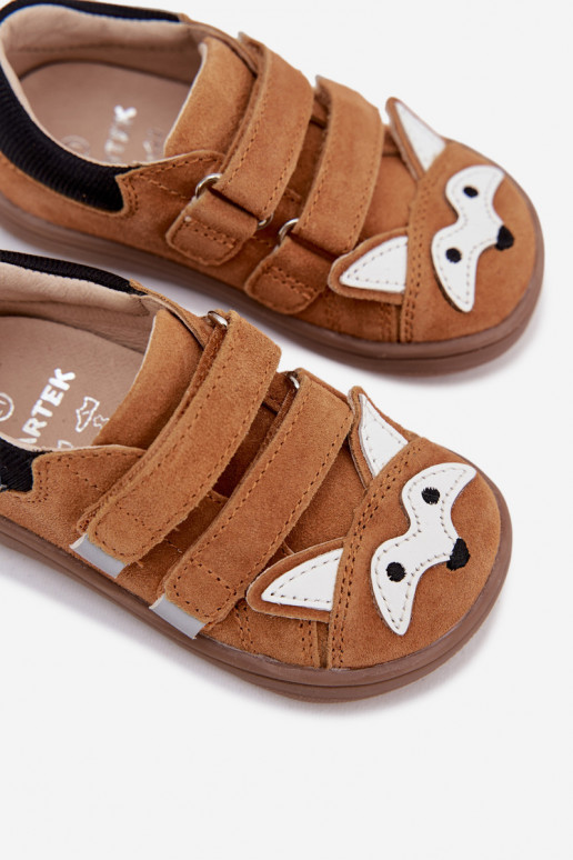 Leer schoenen Barefoot Kinderen Met Thema Lisa Bartek 8600563 bruine kleur