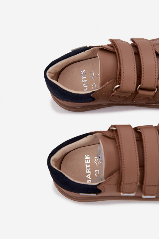 Haut Schuhe Barefoot Kindisch Mit Bär Bartek 8600654 Beige