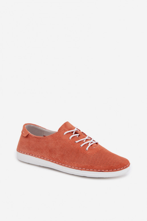 schoenen DamesOpturalnego van suèdeu S.Barski LR61-7080 oranje