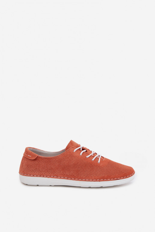 schoenen DamesOpturalnego van suèdeu S.Barski LR61-7080 oranje