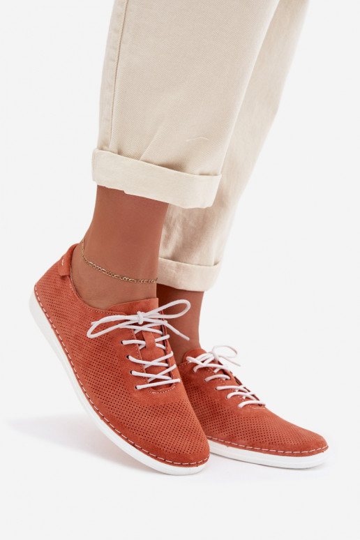 schoenen DamesOpturalnego van suèdeu S.Barski LR61-7080 oranje