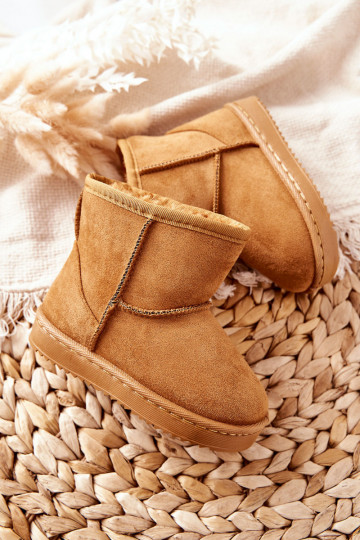 Warme kinder winterlaarzen in chaki kleur Gooby 2