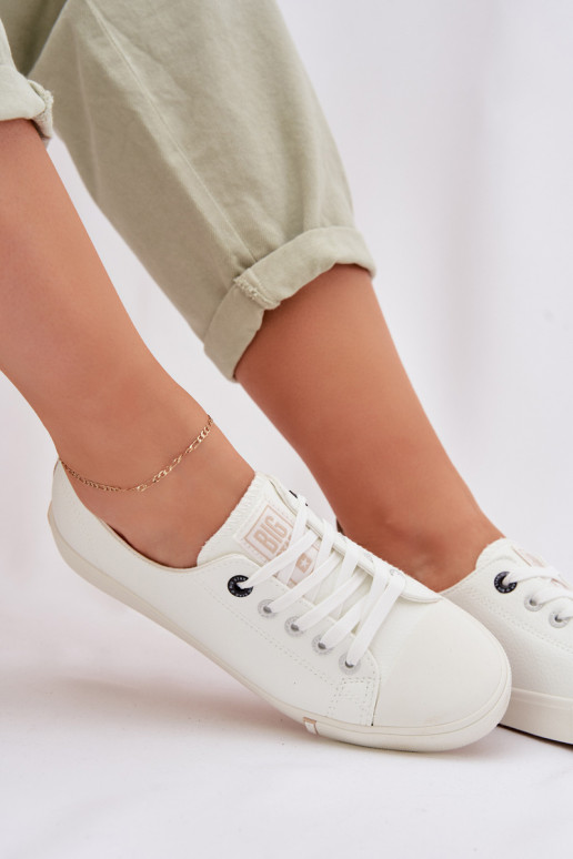 Chaussures de loisirs en cuir écologique Big Star TT274023 couleur blanche