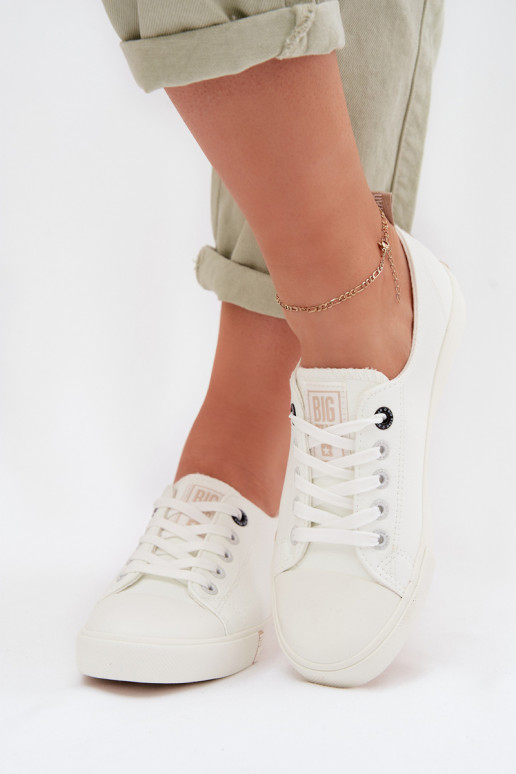 Chaussures de loisirs en cuir écologique Big Star TT274023 couleur blanche
