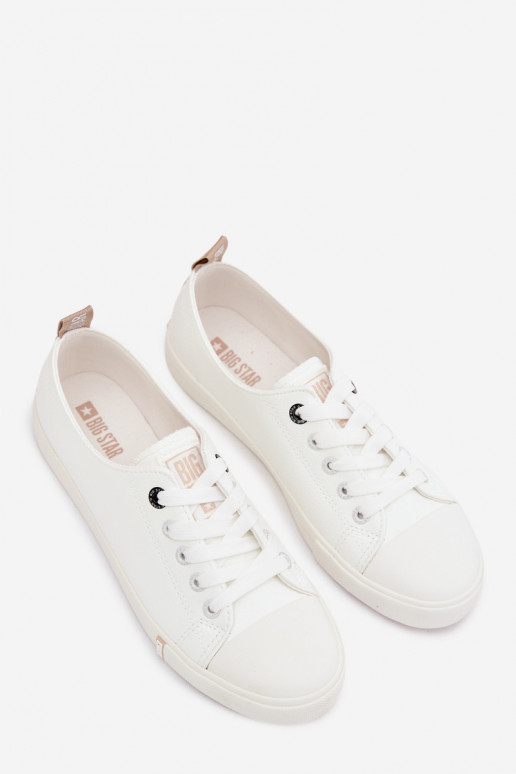 Chaussures de loisirs en cuir écologique Big Star TT274023 couleur blanche
