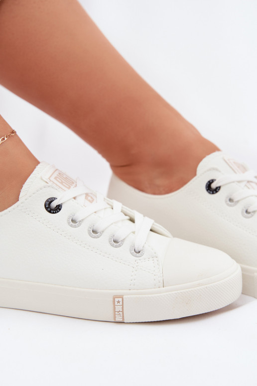 Chaussures de loisirs en cuir écologique Big Star TT274023 couleur blanche