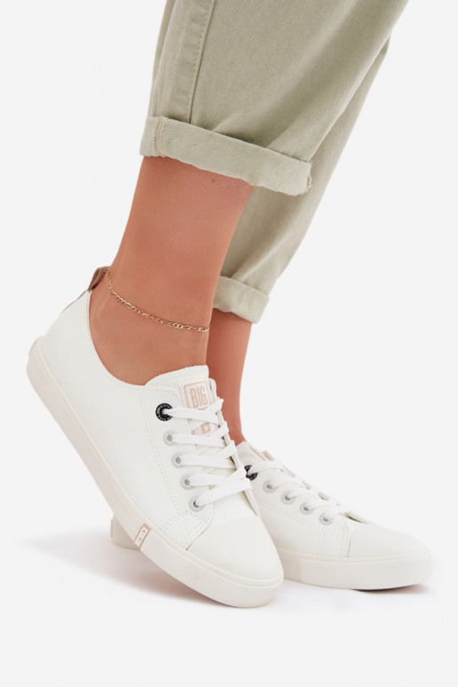Chaussures de loisirs en cuir écologique Big Star TT274023 couleur blanche