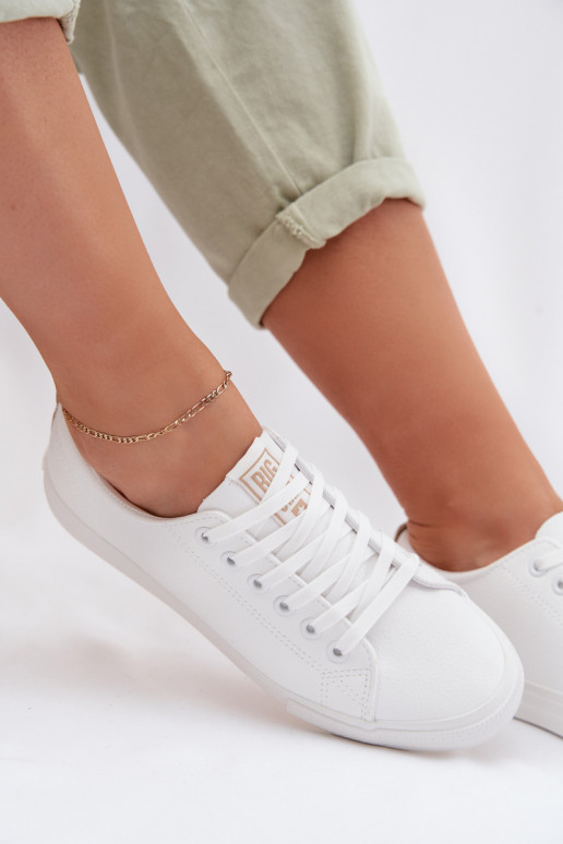 Chaussures de loisirs en cuir écologique Big Star TT274001 couleur blanche