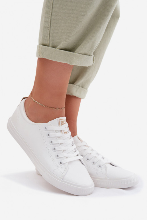 Chaussures de loisirs en cuir écologique Big Star TT274001 couleur blanche