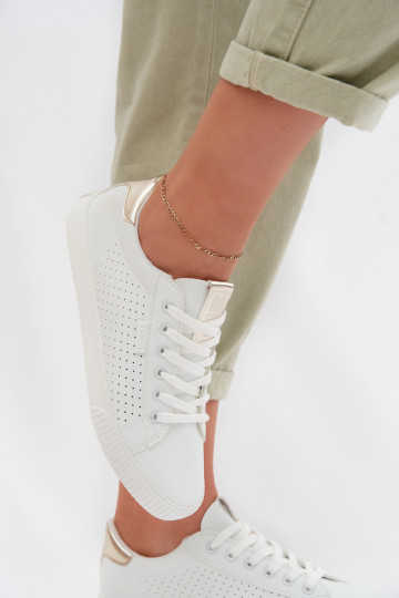 Freizeitsneaker für Frauen aus Kunstleder Big Star TT274020 in Weiß