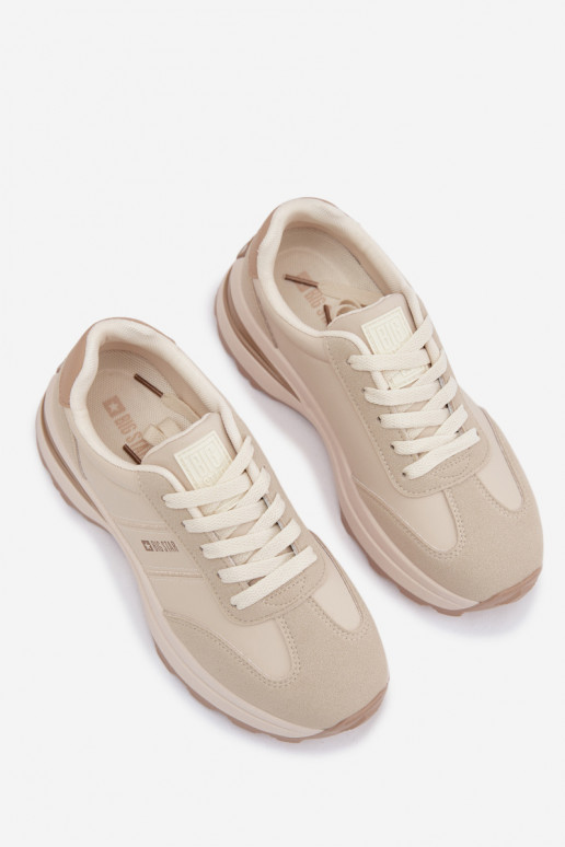 Sneakers model schoenen sportschoenen Dames Big Star TT274876 HI-POLY SYSTEM beige