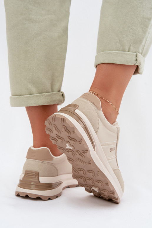 Sneakers Stilvollllschuhe Turnschuhe Feminin Big Star TT274876 HI-POLY SYSTEM Beige