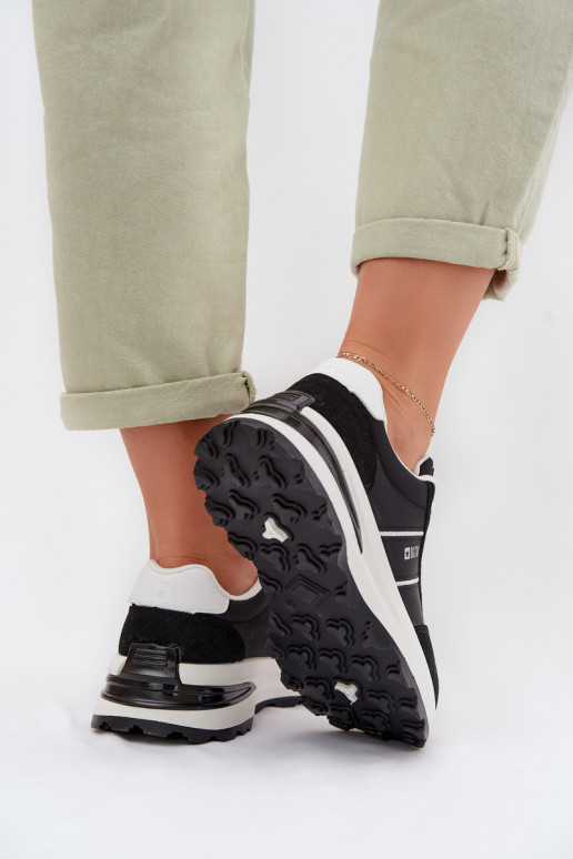 Chaussures modèle baskets baskets Féminin Big Star TT274877 HI-POLY SYSTEM couleur noire