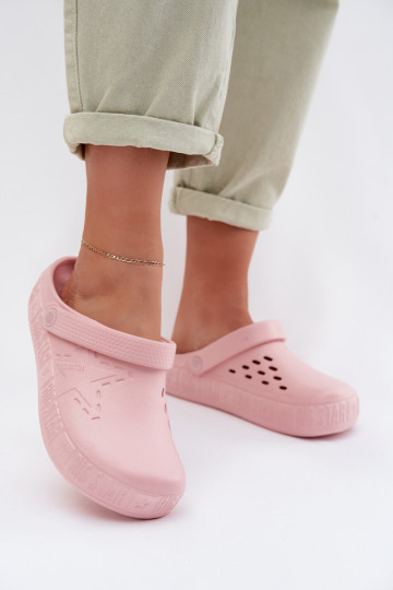 Chaussons légers clogs pour femmes Big Star TT274A080 couleur rose 2