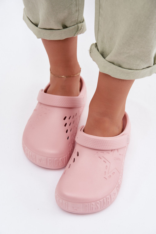 Slippers Klompen Dames LichtgeInicht pantoffels Big Star TT274A080 roze