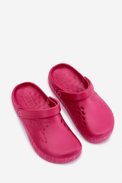 Slippers Klompen Dames LichtgeInicht pantoffels Big Star TT274A082 roze