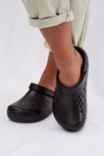 Damen leichte Hausschuhe Big Star TT274A084 schwarz 2